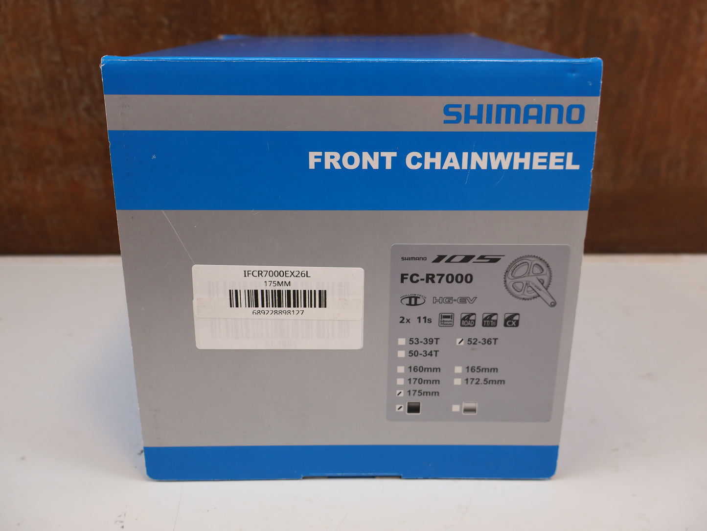 SHIMANO 105 FC-R7000 KURBEL 2X11-FACH 52/36 175MM SCHWARZ