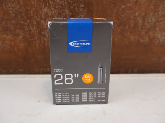 SCHWALBE Nr. 17 SCHLAUCH 28 ZOLL DUNLOP BLITZVENTIL 40MM 150G