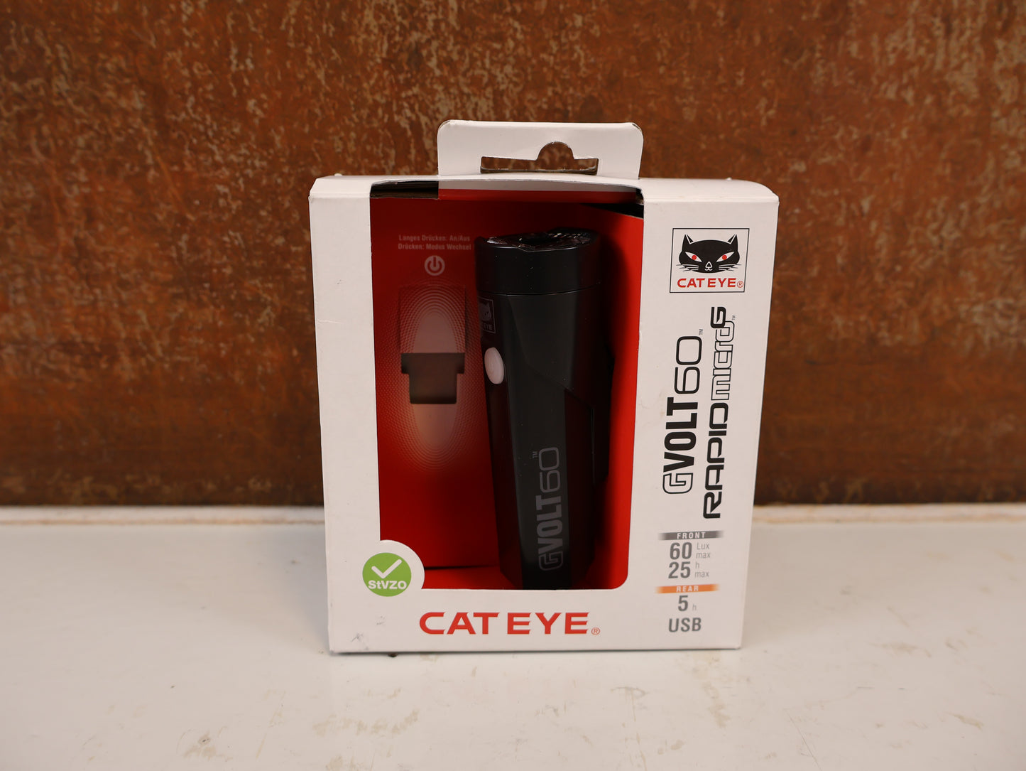 CATEYE GVOLT 60 AKKU FRONTLICHT 60 LUX STVZO (OHNE RÜCKLICHT)