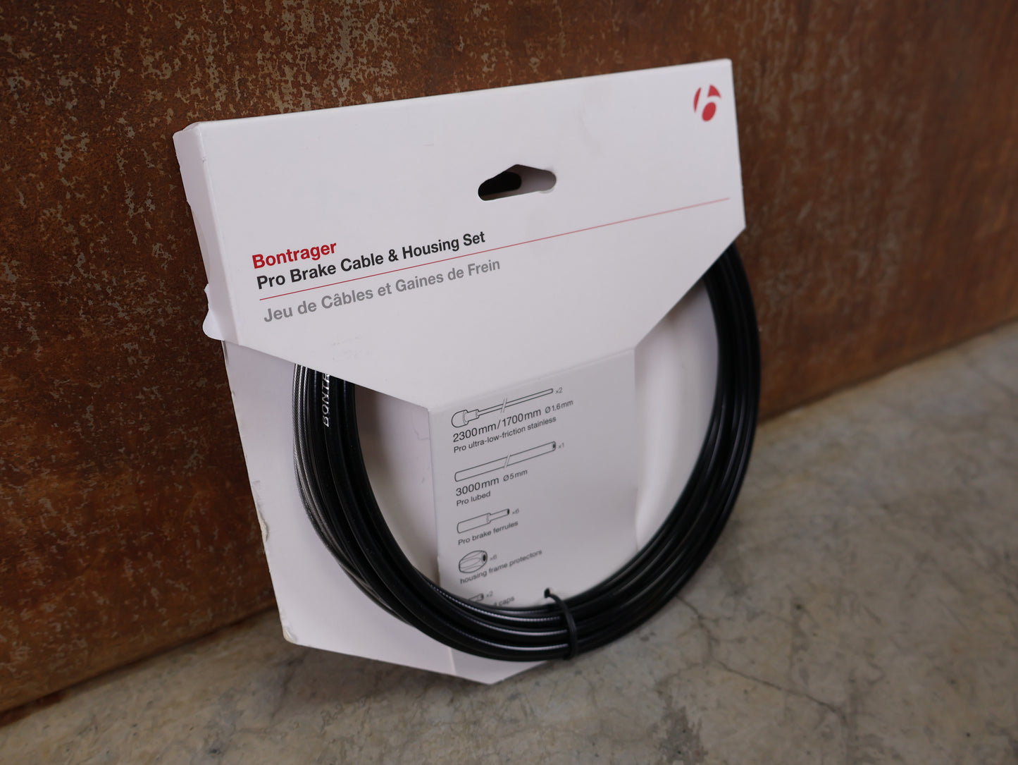 BONTRAGER / PRO BREMSZUG-SET / EDELSTAHL ULTRA-LOW-FRICTION / 2300 MM & 1700 MM / ROAD