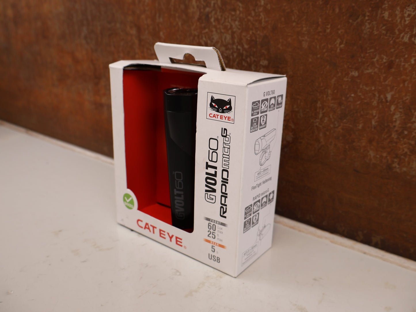 CATEYE GVOLT 60 AKKU FRONTLICHT 60 LUX STVZO (OHNE RÜCKLICHT)