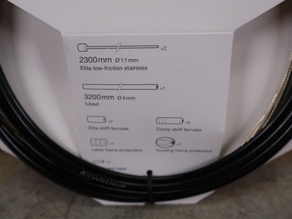 BONTRAGER / ELITE SCHALTZUG-SET / EDELSTAHL & LUBED HOUSING / 2300 MM ZÜGE, 3200 MM HÜLLE / UNIVERSAL