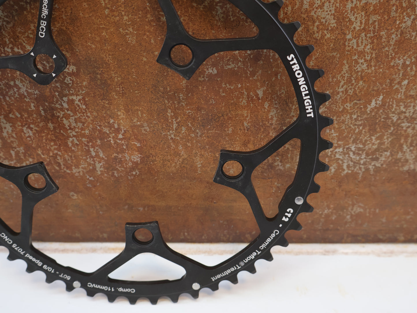 STRONGLIGHT TYPE 110 C KETTENBLATT / RENNRAD ANTRIEB / 5-ARM 110 MM / 50 ZÄHNE SCHWARZ