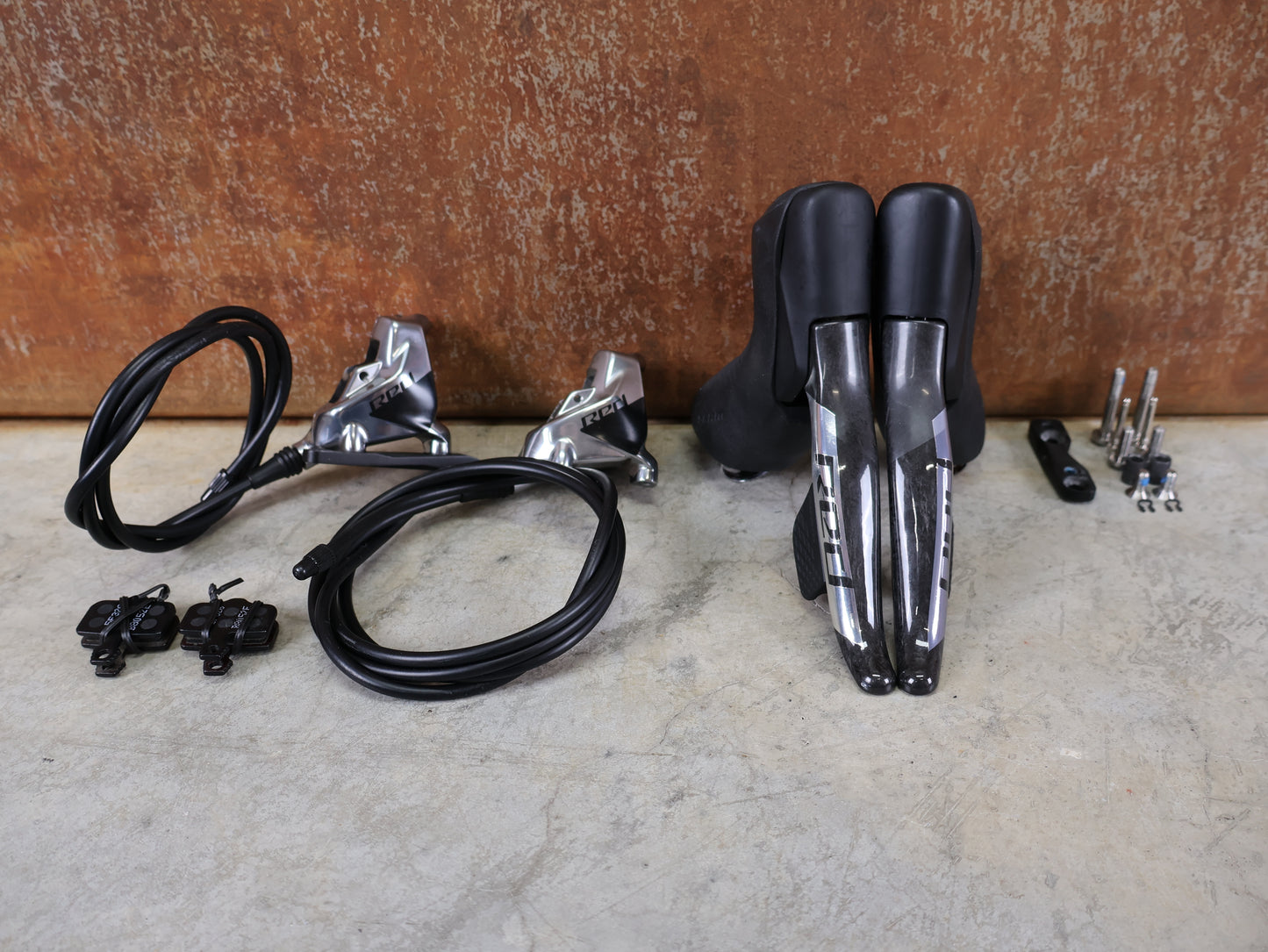 SRAM RED ETAP AXS / SCHALT-BREMSHEBEL-SET / 12-FACH / CARBON / DISC