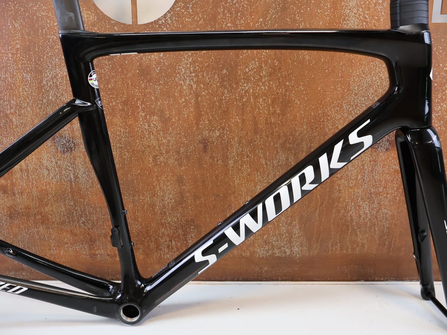 SPECIALIZED S-WORKS TARMAC SL7 RAHMENSET / FACT 12R CARBON / GR. 56CM / BLACK WHITE
