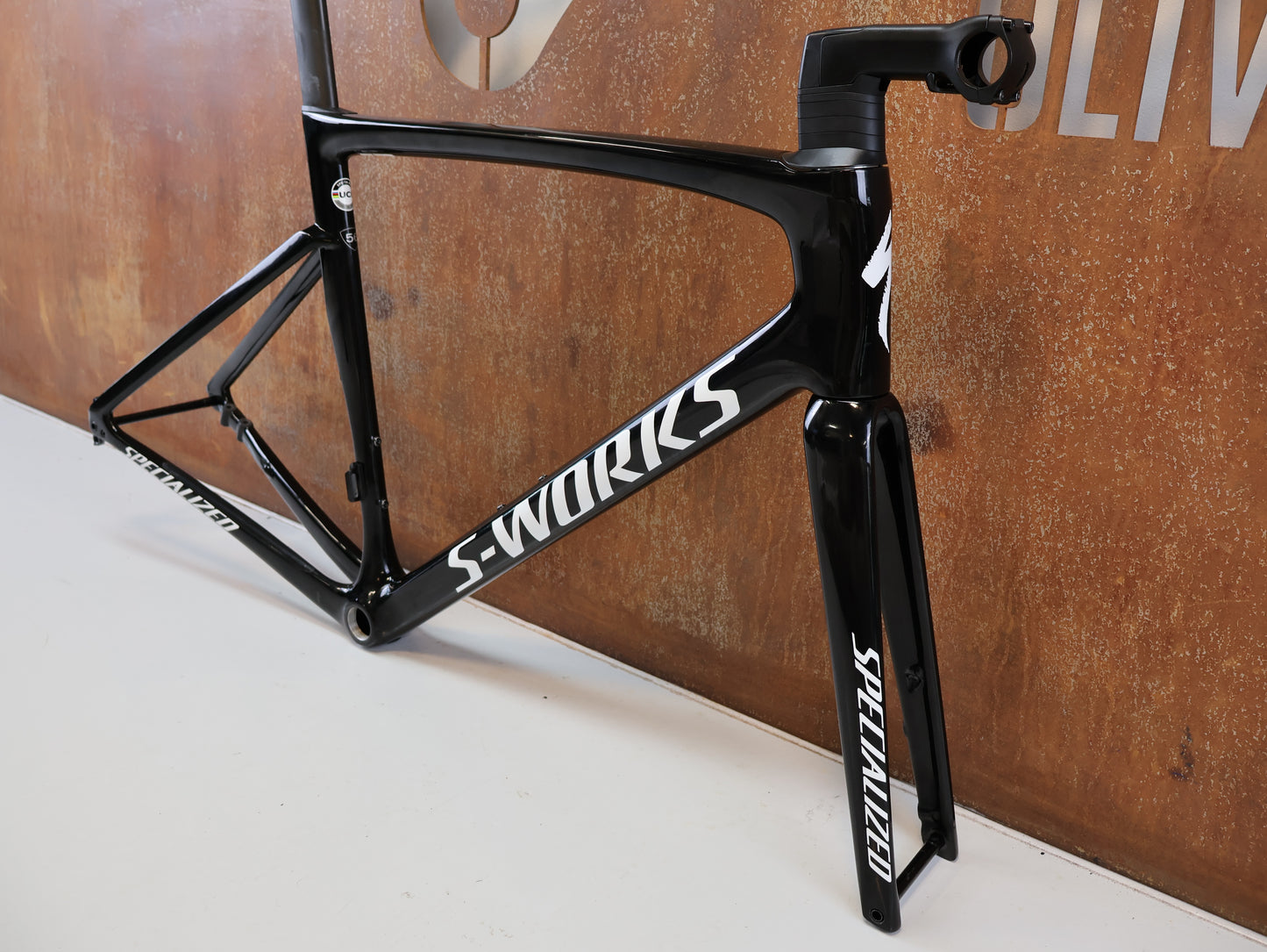 SPECIALIZED S-WORKS TARMAC SL7 RAHMENSET / FACT 12R CARBON / GR. 56CM / BLACK WHITE