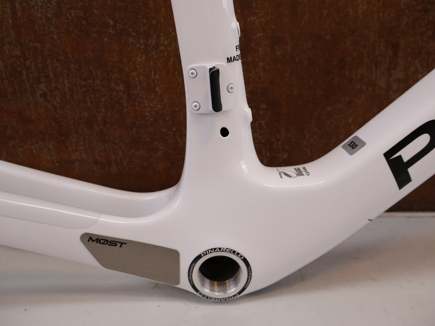 PINARELLO DOGMA X RAHMENSET XOLAR WHITE CARBON / 53CM