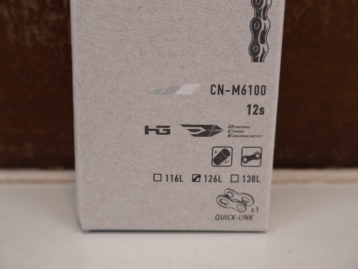 SHIMANO DEORE CN-M6100 KETTE 12-FACH 126 GLIEDER QUICK-LINK
