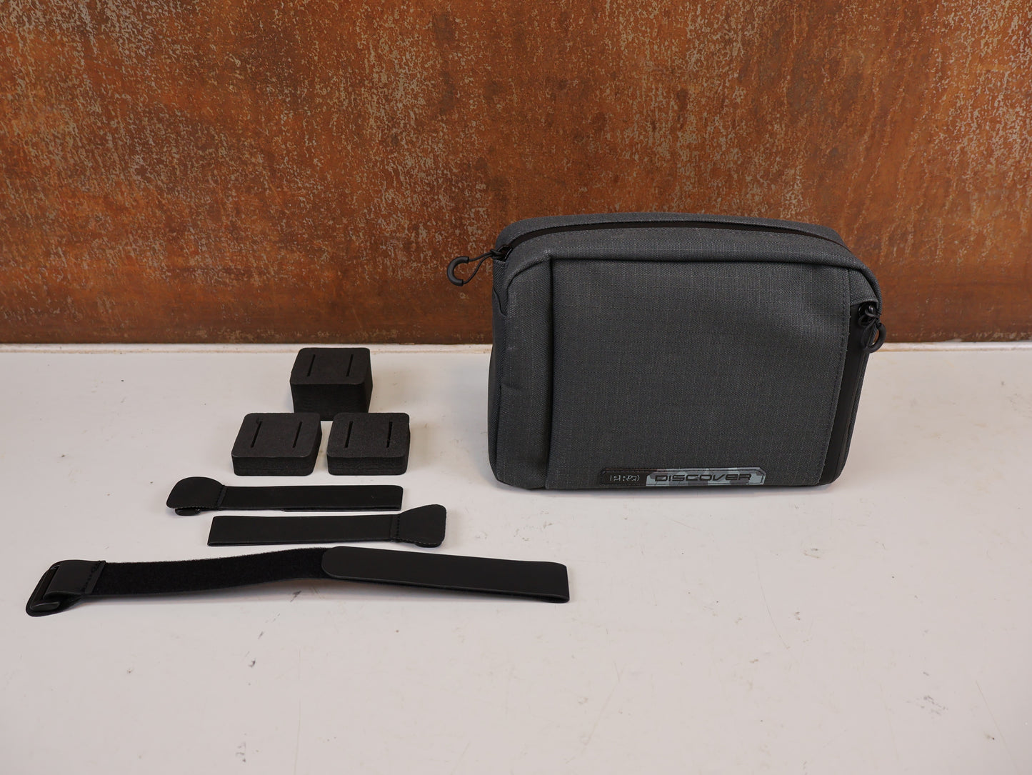 PRO DISCOVER LENKERTASCHE KLEIN 2,5 L WASSERDICHT GRAU-SCHWARZ