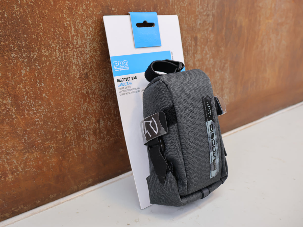 PRO DISCOVER SATTELTASCHE KLEIN 0,6 L WASSERDICHT GRAU-SCHWARZ