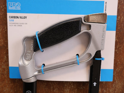 PRO SÄGE FÜR CARBON ALU STAHL INKL 2 BLÄTTERN SCHWARZ 475G
