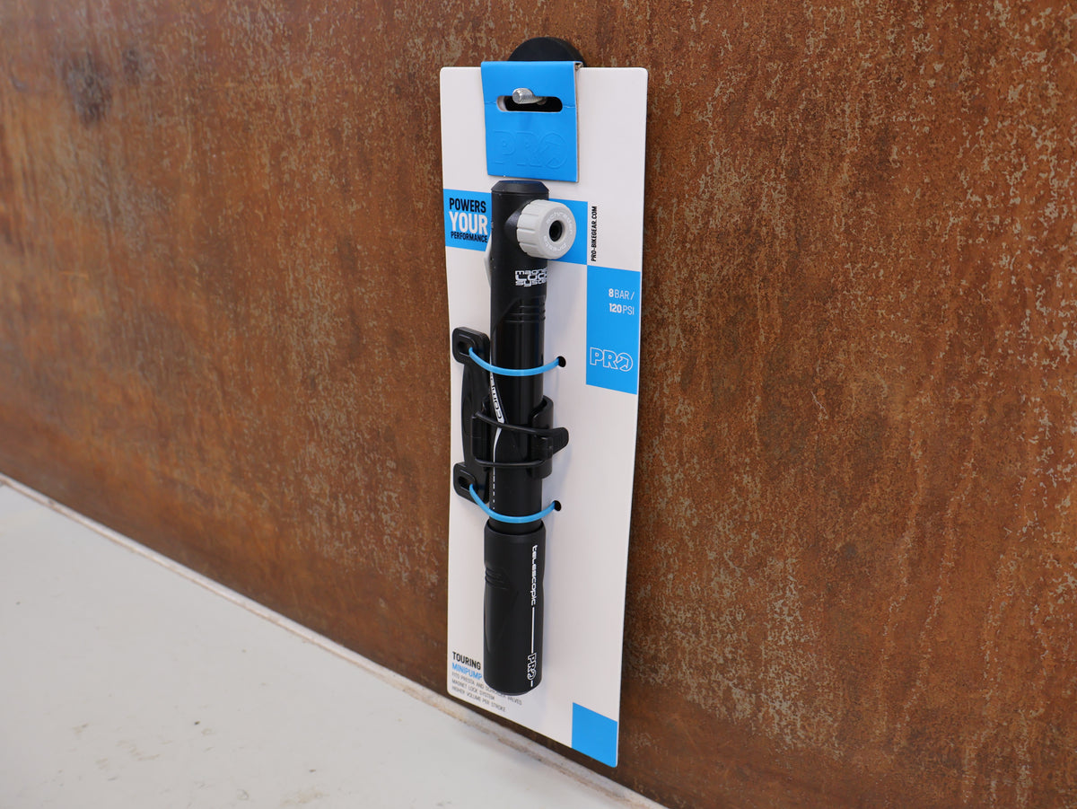 PRO COMPACT TELESKOP MINIPUMPE 22,5CM 8 BAR SCHWARZ 99G