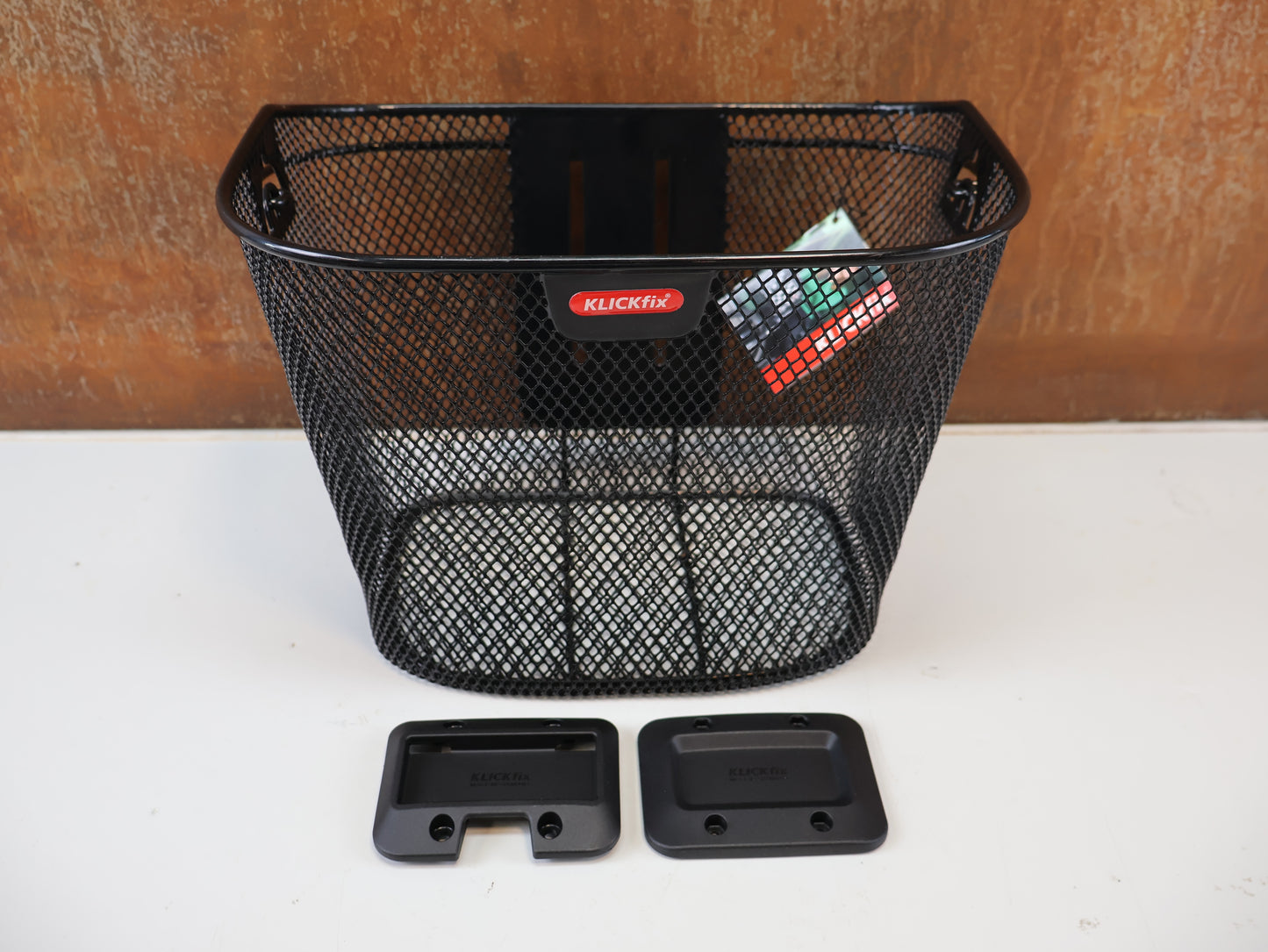 KLICKFIX UNI KORB / FEINMASCHIGER LENKERKORB / HOHER FAHRRADKORB SCHWARZ 18L