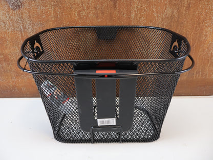 KLICKFIX UNI KORB / FEINMASCHIGER LENKERKORB / HOHER FAHRRADKORB SCHWARZ 18L