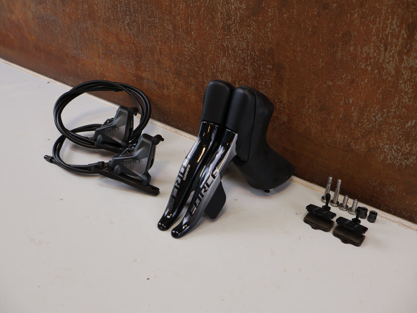 SRAM FORCE ETAP AXS SCHALT-BREMSHEBEL /-SATTEL SET D1 / 12-FACH / DISC / INKL. 160MM ADAPTER