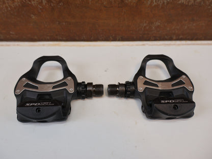SHIMANO PD-R550 SPD-SL PEDALE / KLICKPEDAL ROAD RENNRAD SCHWARZ INKL CLEATS