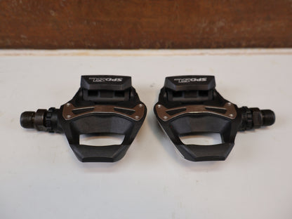 SHIMANO PD-R550 SPD-SL PEDALE / KLICKPEDAL ROAD RENNRAD SCHWARZ INKL CLEATS