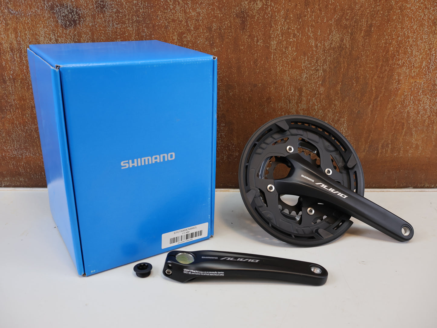 SHIMANO ALIVIO FC-T4060 KURBEL / 3X9-FACH 48-36-26Z 175MM 2-PIECE SCHWARZ