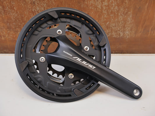 SHIMANO ALIVIO FC-T4060 KURBEL / 3X9-FACH 48-36-26Z 175MM 2-PIECE SCHWARZ