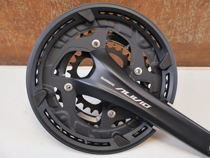 SHIMANO ALIVIO FC-T4060 KURBEL / 3X9-FACH 48-36-26Z 175MM 2-PIECE SCHWARZ