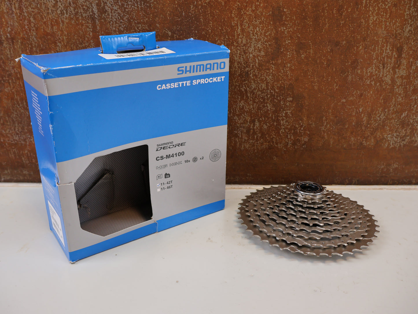 SHIMANO DEORE CS-M4100 KASSETTE / 10-FACH 11-42Z HG RITZELPAKET SILBER