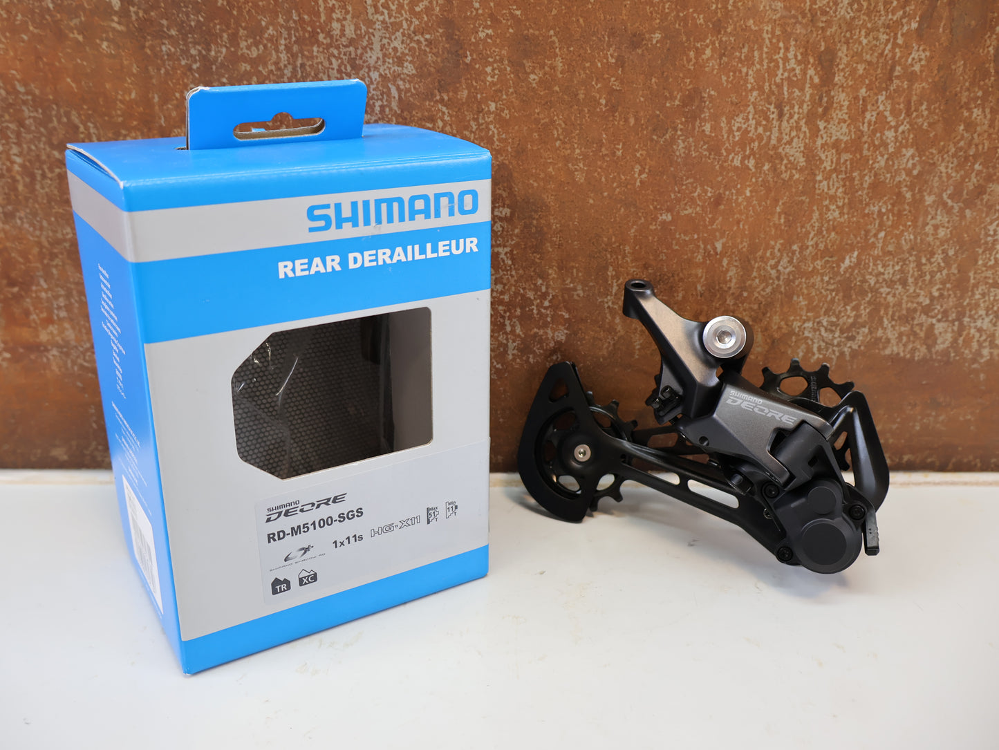 SHIMANO DEORE RD-M5100 SCHALTWERK / 1X11-FACH SGS SHADOW RD+ LANG