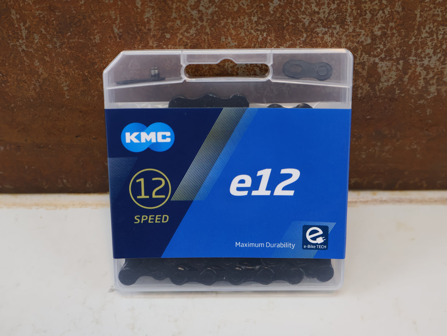 KMC E12 BLACKTECH E-BIKE CHAIN / 12-SPEED BLACK 130 LINKS MTB