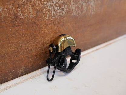 ELECTRA PINGER FAHRRADKLINGEL GOLD MESSING POLIERT 90 DB