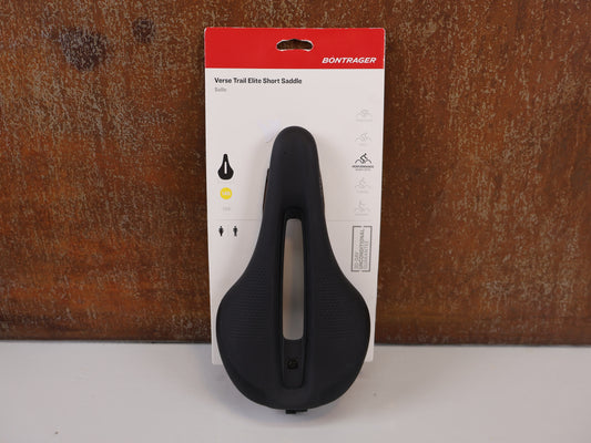 BONTRAGER VERSE SHORT ELITE TRAIL SATTEL / 145 MM / WING FLEX / AUSTENIT-STAHL