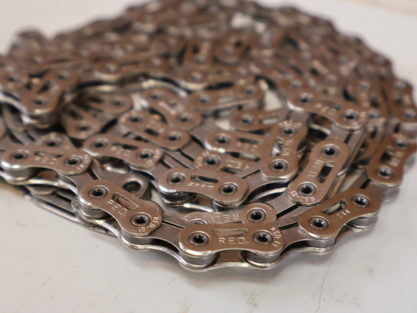 SRAM RED E1 KETTE FLATTOP 12 / 13 FACH SILBER 108 GL