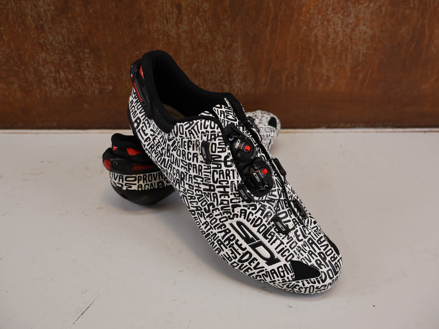 SIDI SHOT 2 DZERO RENNRADSCHUHE GR. 44 CARBON SCHWARZ WEISS