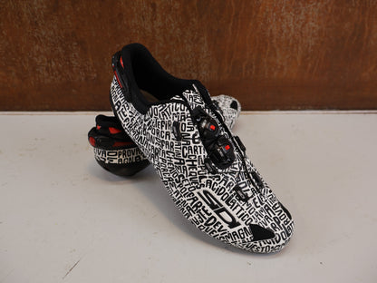 SIDI SHOT 2 DZERO RENNRADSCHUHE GR. 44 CARBON SCHWARZ WEISS