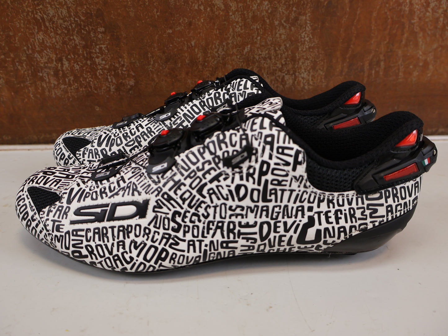 SIDI SHOT 2 DZERO RENNRADSCHUHE GR. 44 CARBON SCHWARZ WEISS