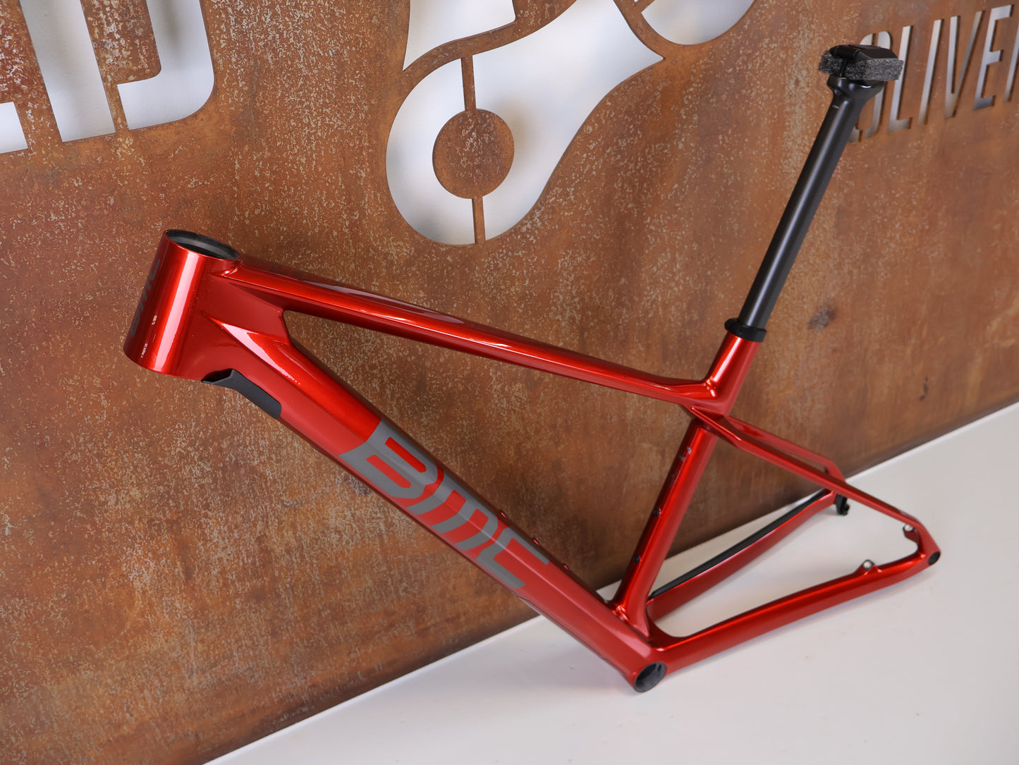 BMC TWOSTROKE 01 RAHMENSET / GRÖSSE M / RED GREY / PREMIUM CARBON / 1420G