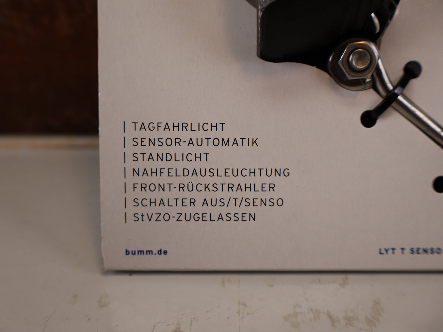 B + M LUMOTEC LYT-T SENSO PLUS FRONTSCHEINWERFER 30 LUX / DYNAMO LICHT