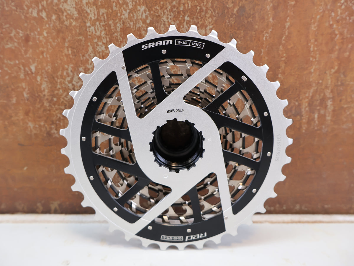 SRAM RED XG-1290 E1 KASSETTE 12-FACH 10-36T X-DOME SILVER