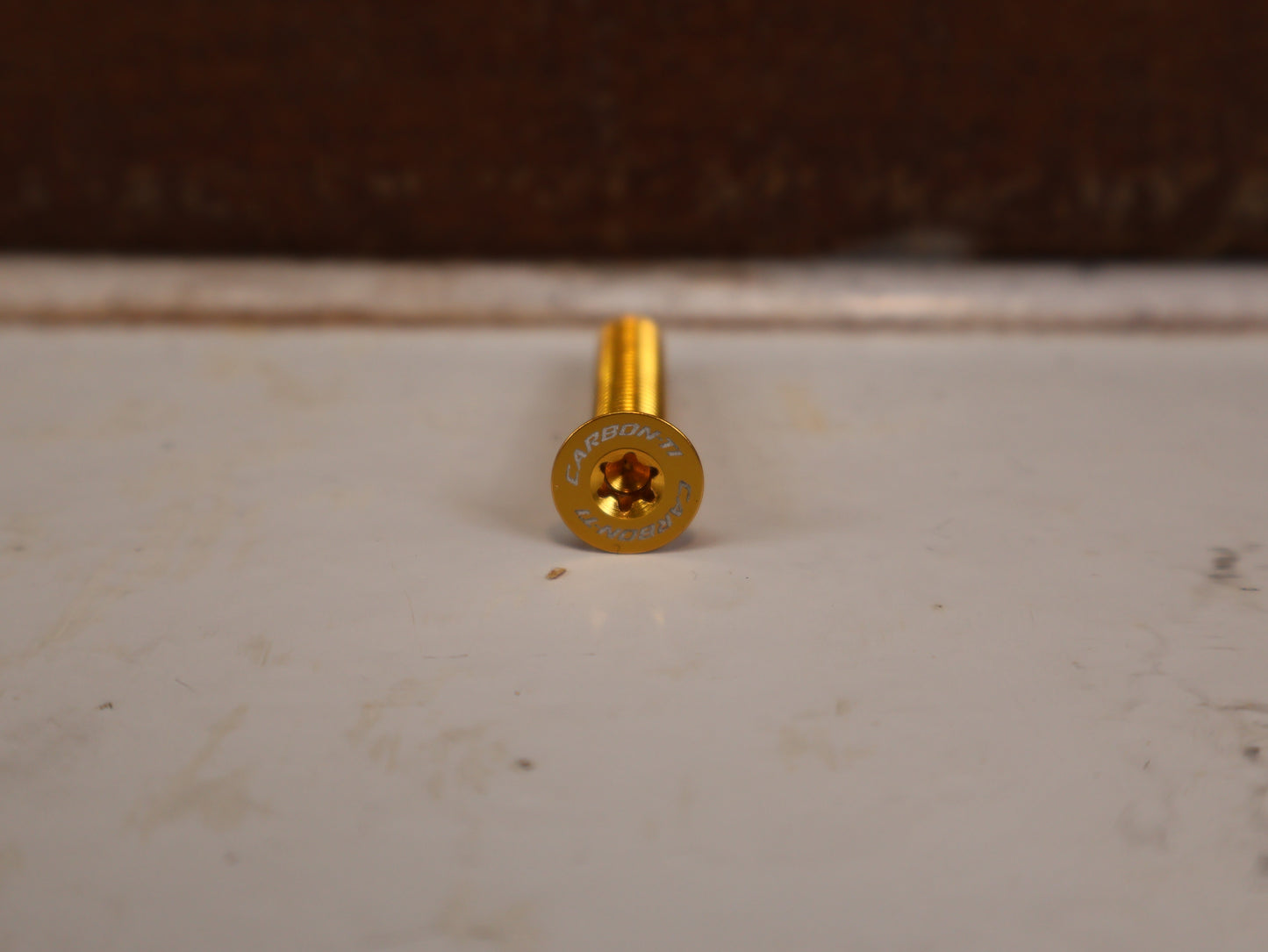 CARBON TI UPGRADE KIT SCHRAUBEN FLASCHENHALTER & TOP CAP GOLD
