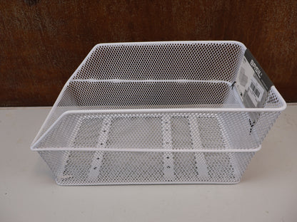 BASIL CENTO HINTERRADKORB WEISS GEPÄCKTRÄGER 45X31X21CM / HAN 2128017615