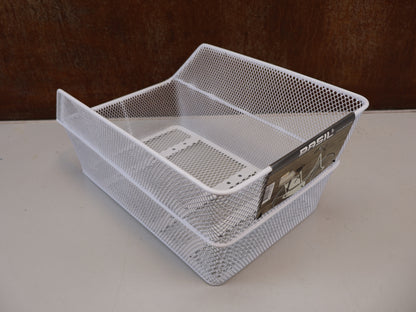 BASIL CENTO HINTERRADKORB WEISS GEPÄCKTRÄGER 45X31X21CM / HAN 2128017615