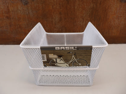 BASIL CENTO HINTERRADKORB WEISS GEPÄCKTRÄGER 45X31X21CM / HAN 2128017615
