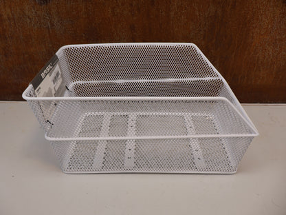 BASIL CENTO HINTERRADKORB WEISS GEPÄCKTRÄGER 45X31X21CM / HAN 2128017615