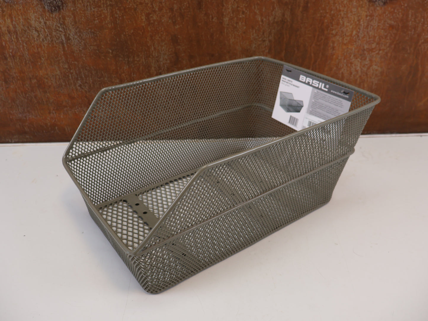 BASIL CENTO HINTERRADKORB L OLIVE GREEN GEPÄCKTRÄGER / HAN 11341