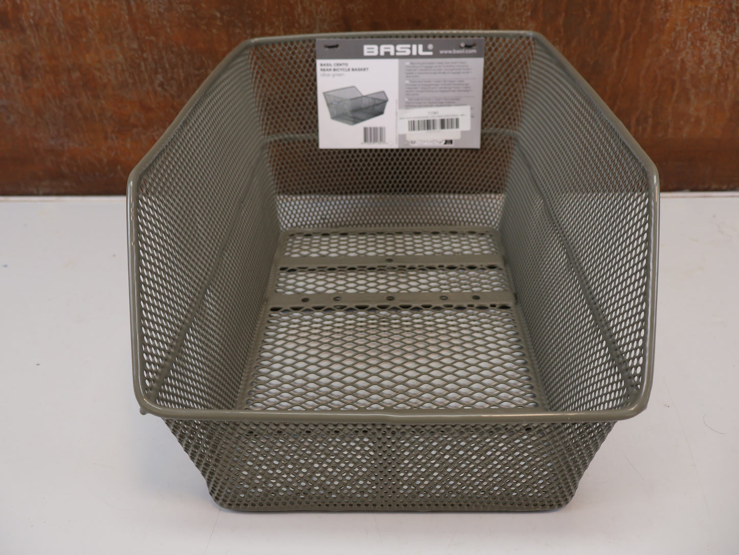 BASIL CENTO HINTERRADKORB L OLIVE GREEN GEPÄCKTRÄGER / HAN 11341