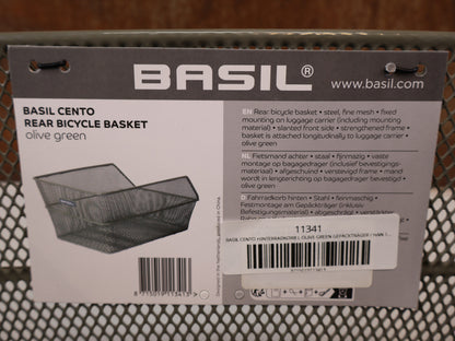 BASIL CENTO HINTERRADKORB L OLIVE GREEN GEPÄCKTRÄGER / HAN 11341