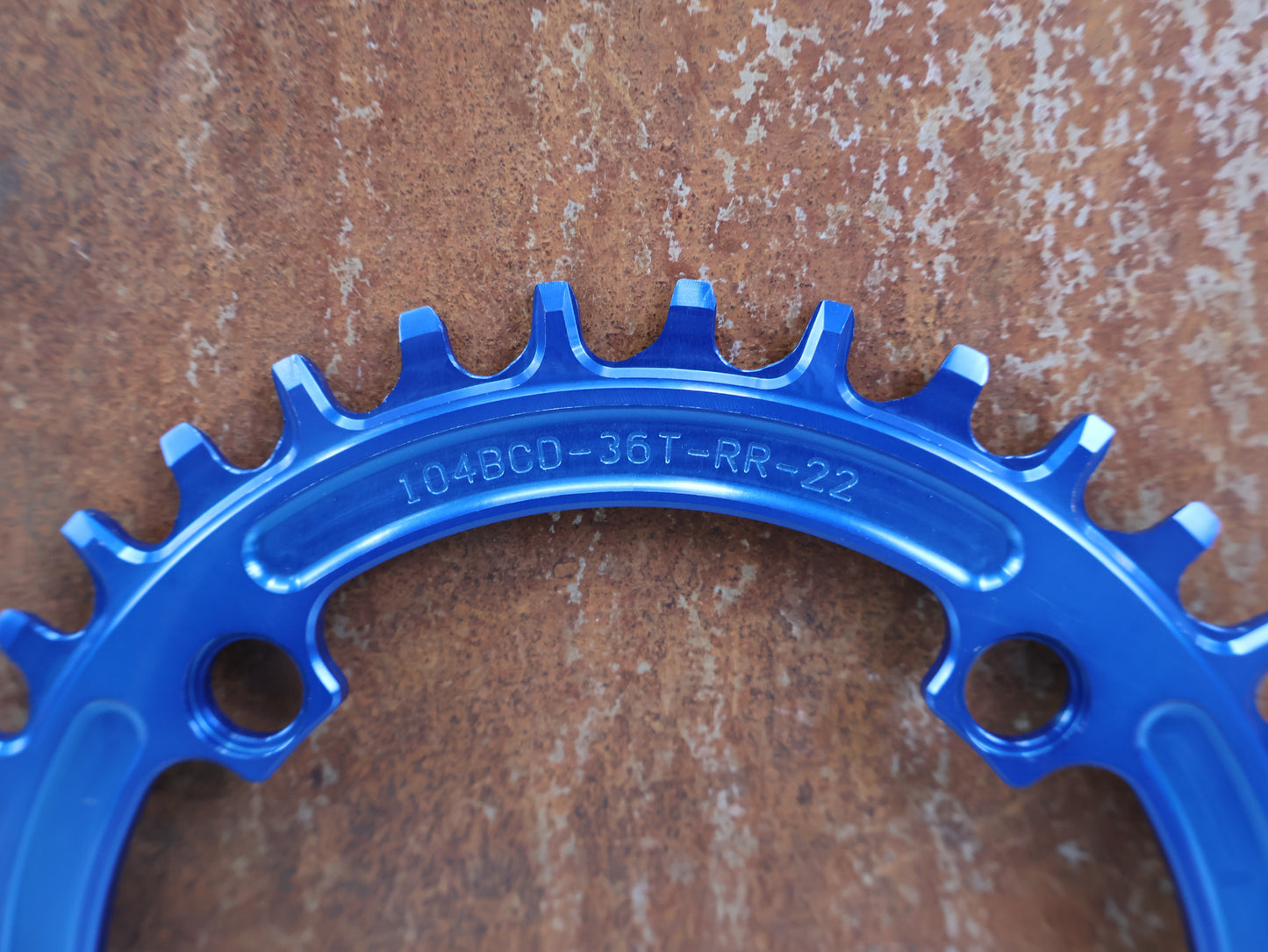 HOPE KETTENBLATT 104 BCD 36 ZÄHNE BLAU 4-ARM RR3622B