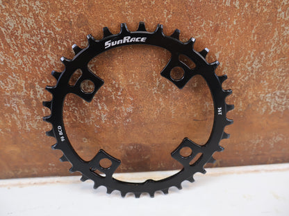 SUNRACE KETTENBLATT CRMS00 36T NARROW WIDE BCD 96 SCHWARZ / HAN CRMS00-36