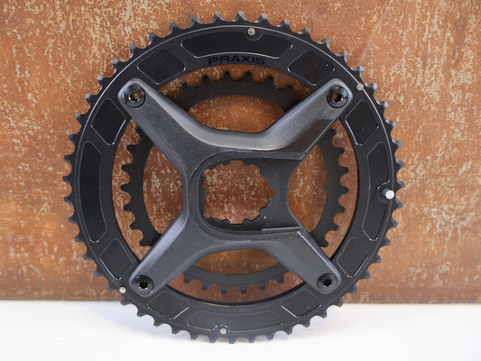 PRAXIS WORKS X-RING KIT KETTENBLATT-SET / ROAD / DIRECT MOUNT / 50/34T / SCHWARZ