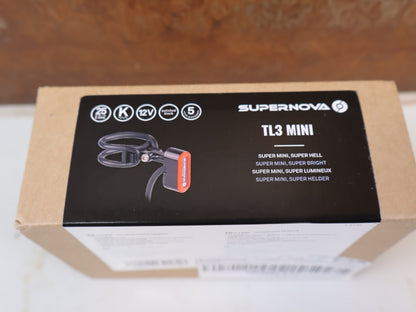 SUPERNOVA TL3 MINI E-BIKE RÜCKLICHT SATTELSTÜTZE 12V W-TL3M-S-V12-BLK