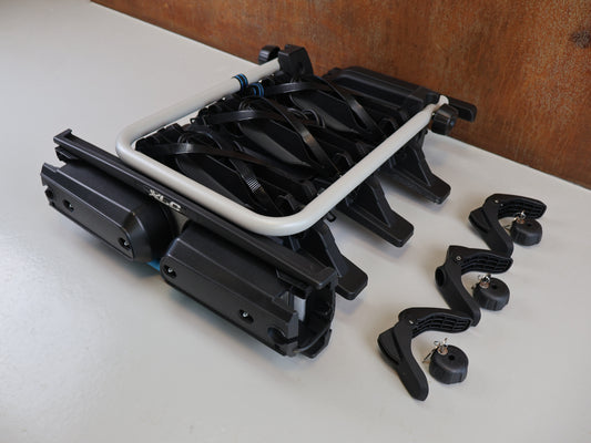 XLC HECKTRÄGER BELUGA VC-C03 / FÜR 3 E-BIKES / ANHÄNGERKUPPLUNG / ABKLAPPBAR