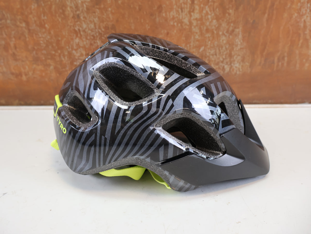 BONTRAGER TYRO KIDS HELM FIDLOCK 48-52CM SCHWARZ GELB 5255550